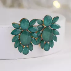 Серьги со стразами