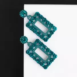 Серьги со стразами