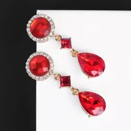 Серьги со стразами