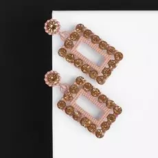 Серьги со стразами