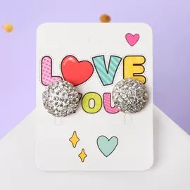 Серьги со стразами