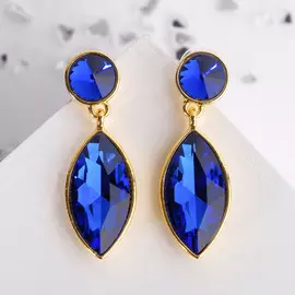 Серьги со стразами