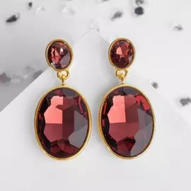 Серьги со стразами