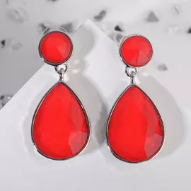 Серьги со стразами