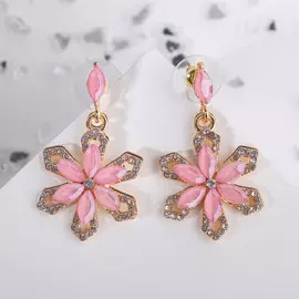 Серьги со стразами