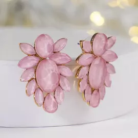 Серьги со стразами