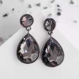 Серьги со стразами