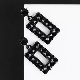 Серьги со стразами