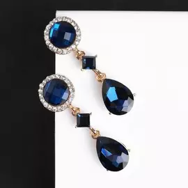 Серьги со стразами