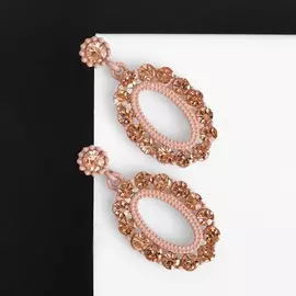 Серьги со стразами