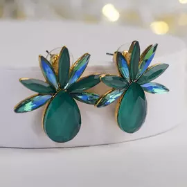 Серьги со стразами