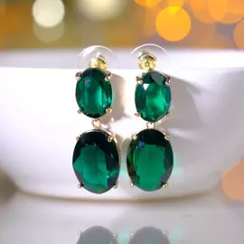 Серьги со стразами