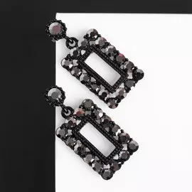 Серьги со стразами