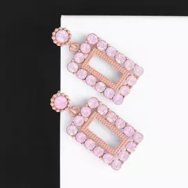 Серьги со стразами