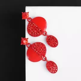 Серьги со стразами