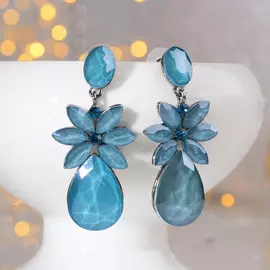 Серьги со стразами