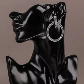 Серьги со стразами