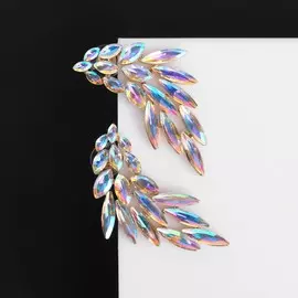 Серьги со стразами