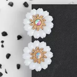 Серьги со стразами