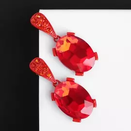 Серьги со стразами