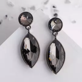 Серьги со стразами