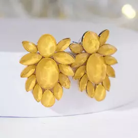 Серьги со стразами