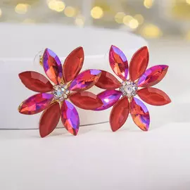 Серьги со стразами