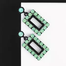 Серьги со стразами