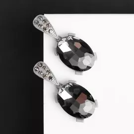 Серьги со стразами