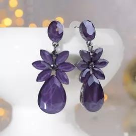 Серьги со стразами