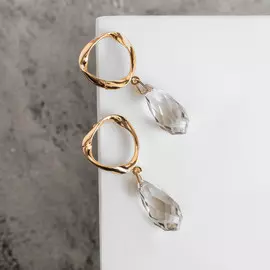 Серьги со стразами