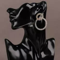 Серьги со стразами