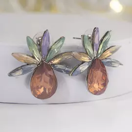 Серьги со стразами