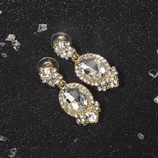 Серьги со стразами