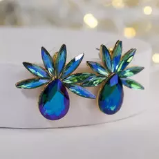 Серьги со стразами