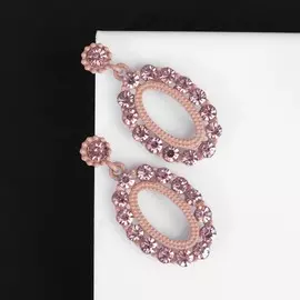 Серьги со стразами