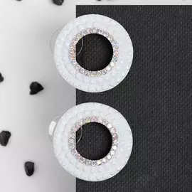 Серьги со стразами