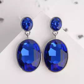 Серьги со стразами