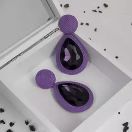 Серьги со стразами