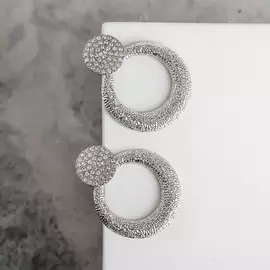 Серьги со стразами
