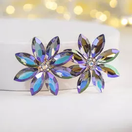 Серьги со стразами