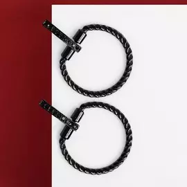 Серьги со стразами