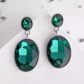 Серьги со стразами