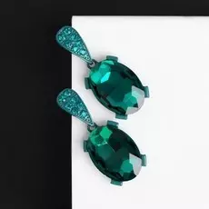 Серьги со стразами