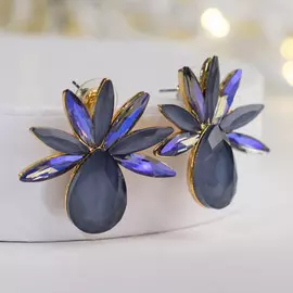 Серьги со стразами