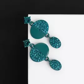 Серьги со стразами