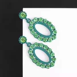 Серьги со стразами