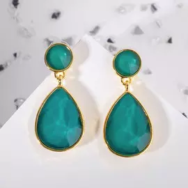 Серьги со стразами