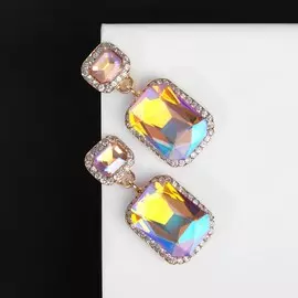 Серьги со стразами