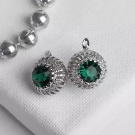 Серьги со стразами